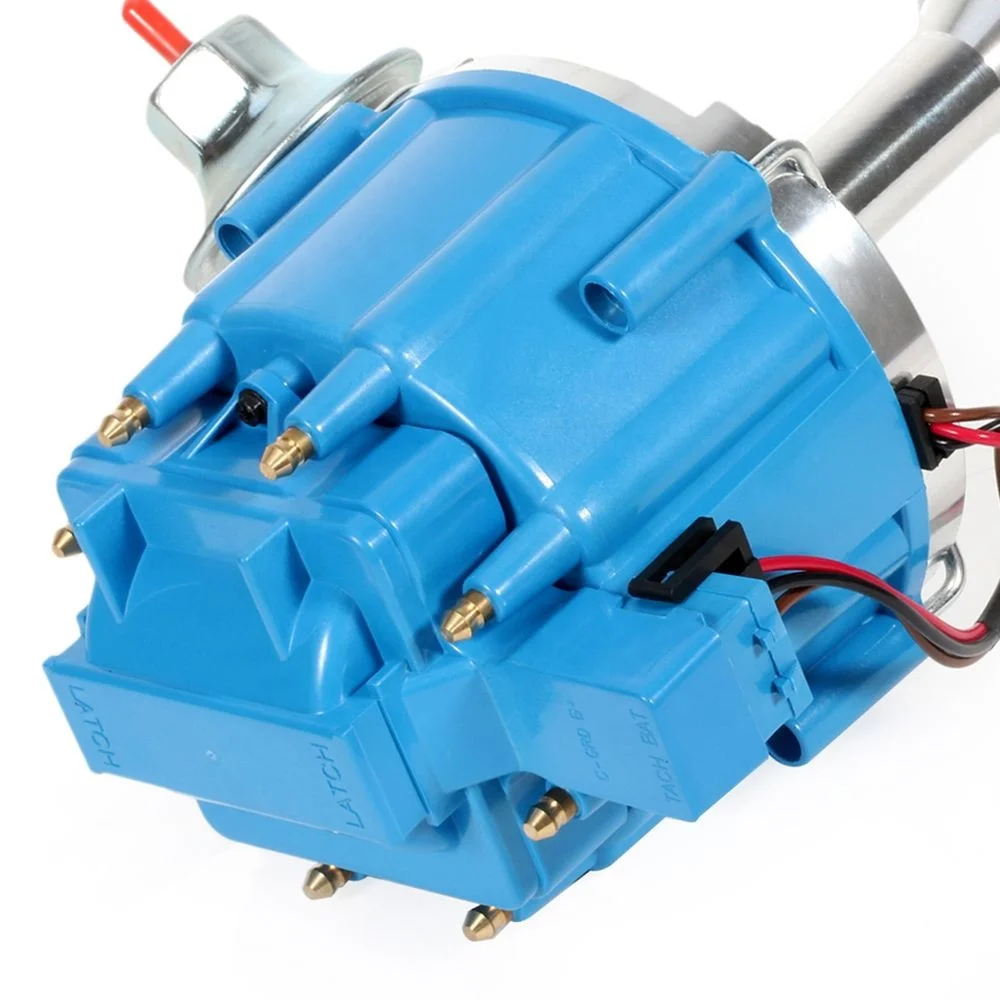 HEI Ignition Distributor JM6502BL PE330 With 65000V Coil Blue Cap for SBF Ford Small Block 260 289 302
