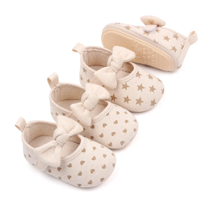High Quality Soft Cotton Anti-slip Baby Newborn Girl Shoes Walking Baby Shoes