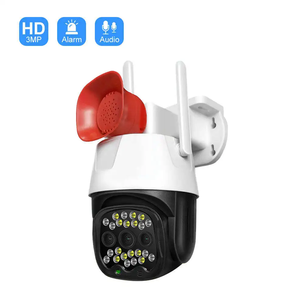 Smart Security Camera System Wireless With Wifi Siren Alarm 2mp V380 Smart Home Security Wifi Camera