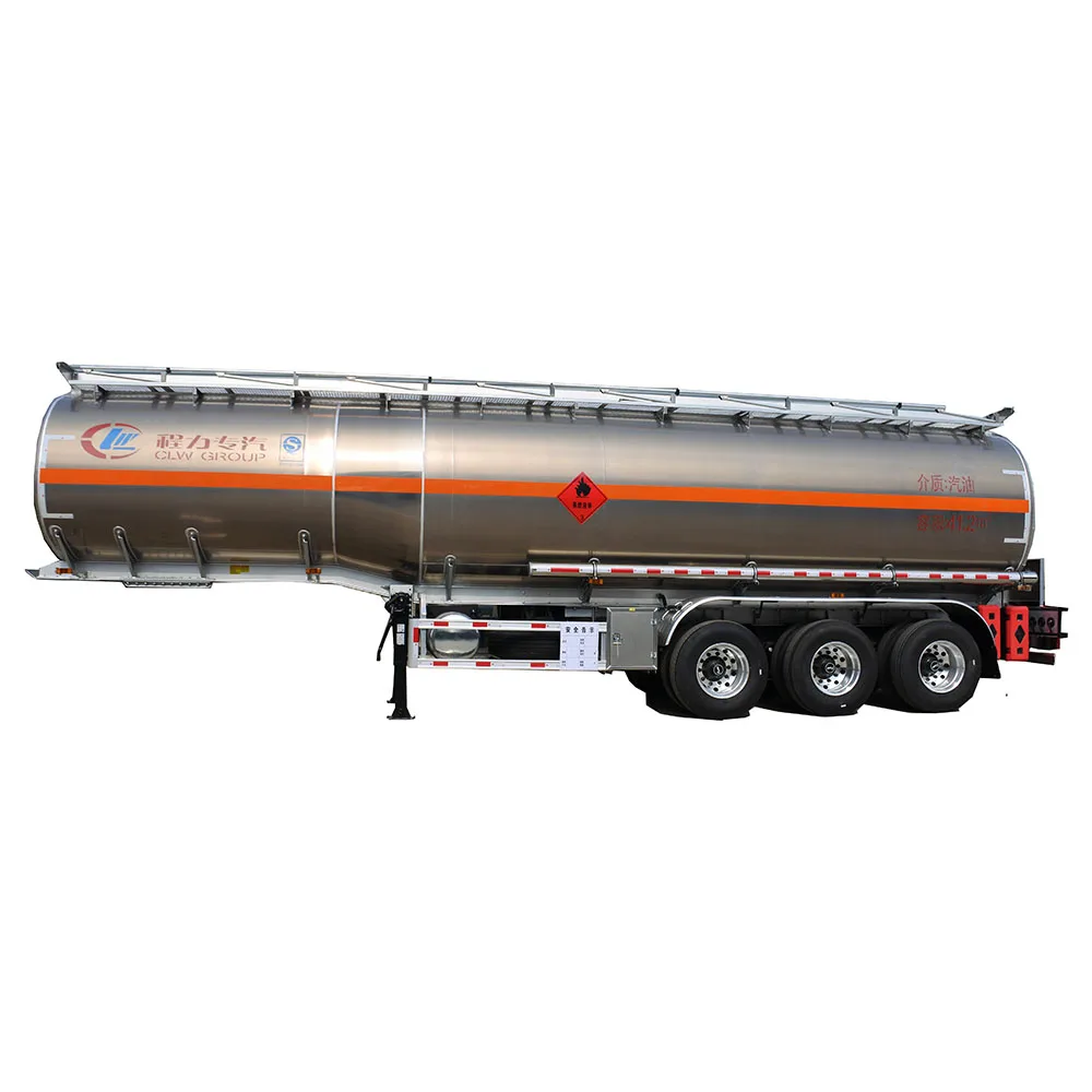 High Quality Fuel Tank Semi Trailer  Tri-axles  50 Cbm Aluminum Alloy Fuel Tanker Trailer for Diesel /Petrol  Delivery