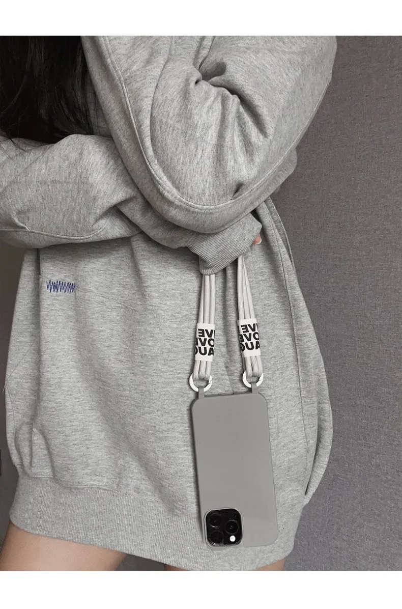 Suitable For IPhone 15 Phone Case New Crossbody Strap Iphone 14 Pro Max Niche High Sensitivity_voghion.com