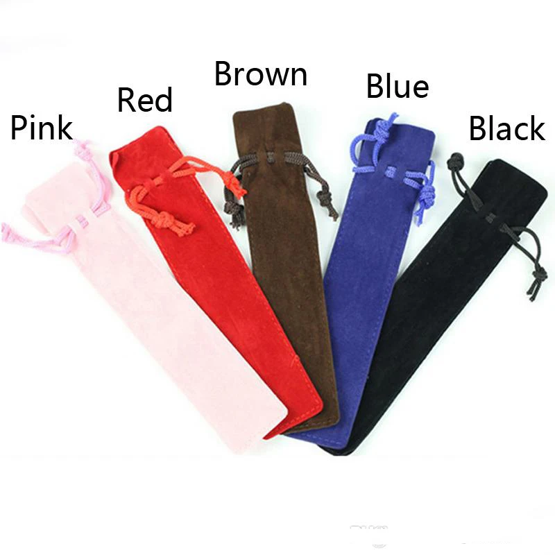 Длинная бархатная веревочная лента на завязках косметичка для макияжа пинцетов кистей бровей карандашей ручек с логотипом
