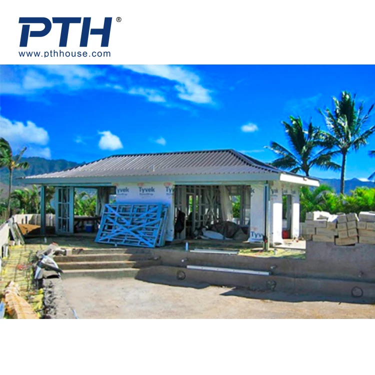PTH Prefabricated House Fast Build Galvanized Light Gauge Steel Villa Resort