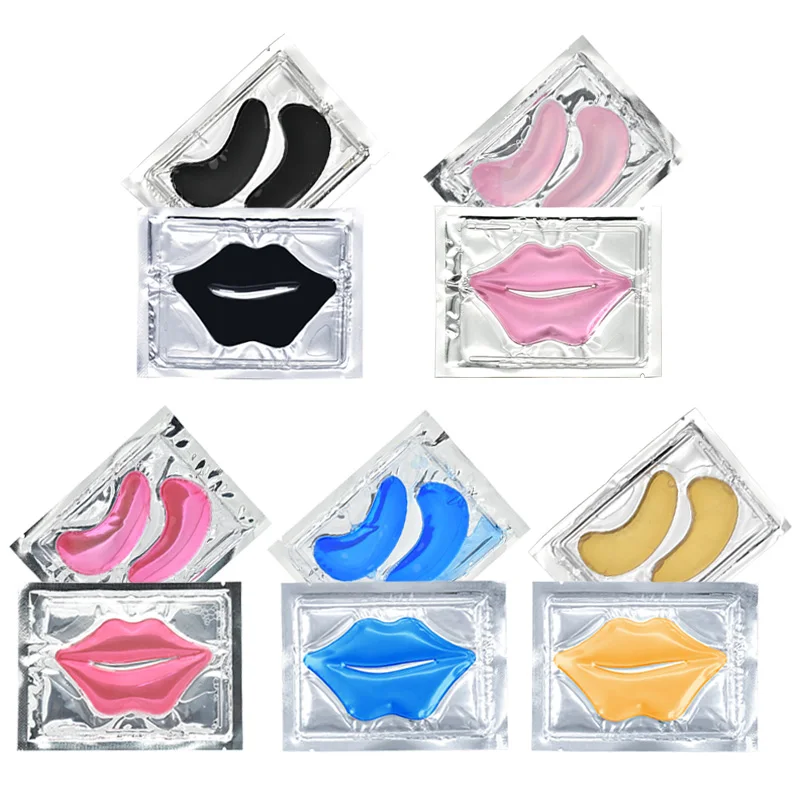 Custom Logo Eye Mask Dark Circles Gel Lip Mask Hyaluronic Acid Hydrogel