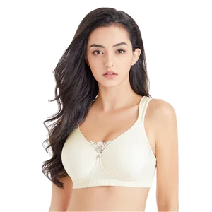 Women's Lace Trim Jelly Bra Seamless Push-Up Underwire-Free Bra Soft Comfortable OEM/ODM Custom Available