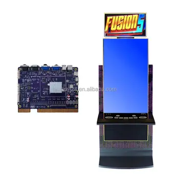 Fusion 5 Vertical Curved Touch Screen Game Board Support Skill-based Fishing Machine