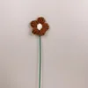Coeur blanc marron