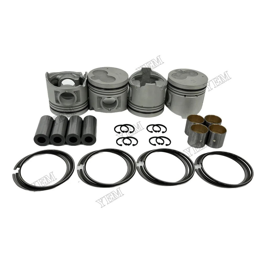 Repair Cylinder Pistons With Piston Rings Set Suitable for Isuzu 4JG2s Engine Parts With Warranty