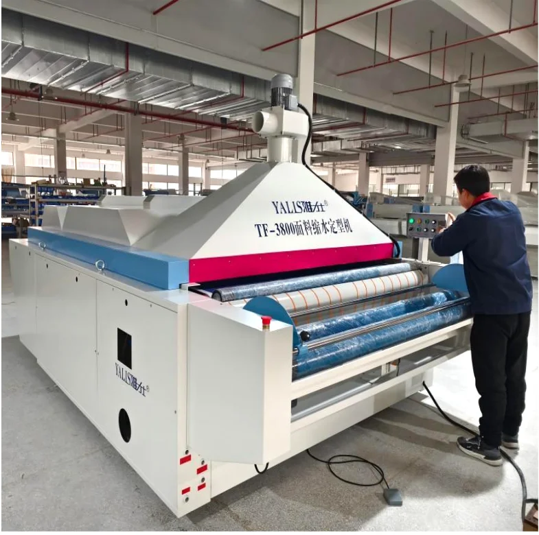 Shrinking Process Fabric Pre-Shrinking & Setting Machine Textile Preshrinkage Heat ...