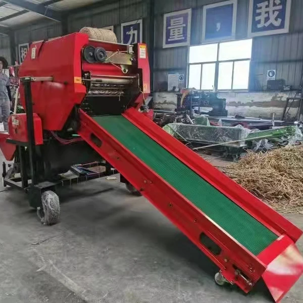 Corn Silage Packing Machine Silage Baler Machine  Forage Silage Round Baler and Wrapper Machine
