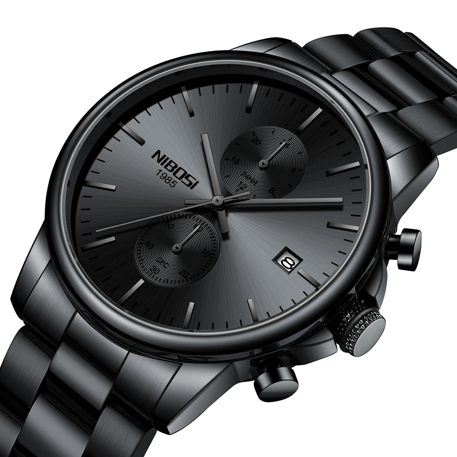 NIBOSI 2612 New Trendy High Quality Fashion Simple Minimal Stylish Luxury  Wrist Custom Business Men Waterproof Watch