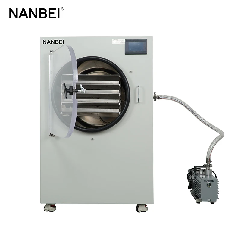 Nanbei Commercial Small Mini Food Vegetable Fruit Home Household Lab Lyophilization Vacuum Freeze Drying Dryer Machine Equipment Buy Commercial Benchtop Standard Type Smail Cold Aire Home 10kg Food Mini Vacuum Freeze