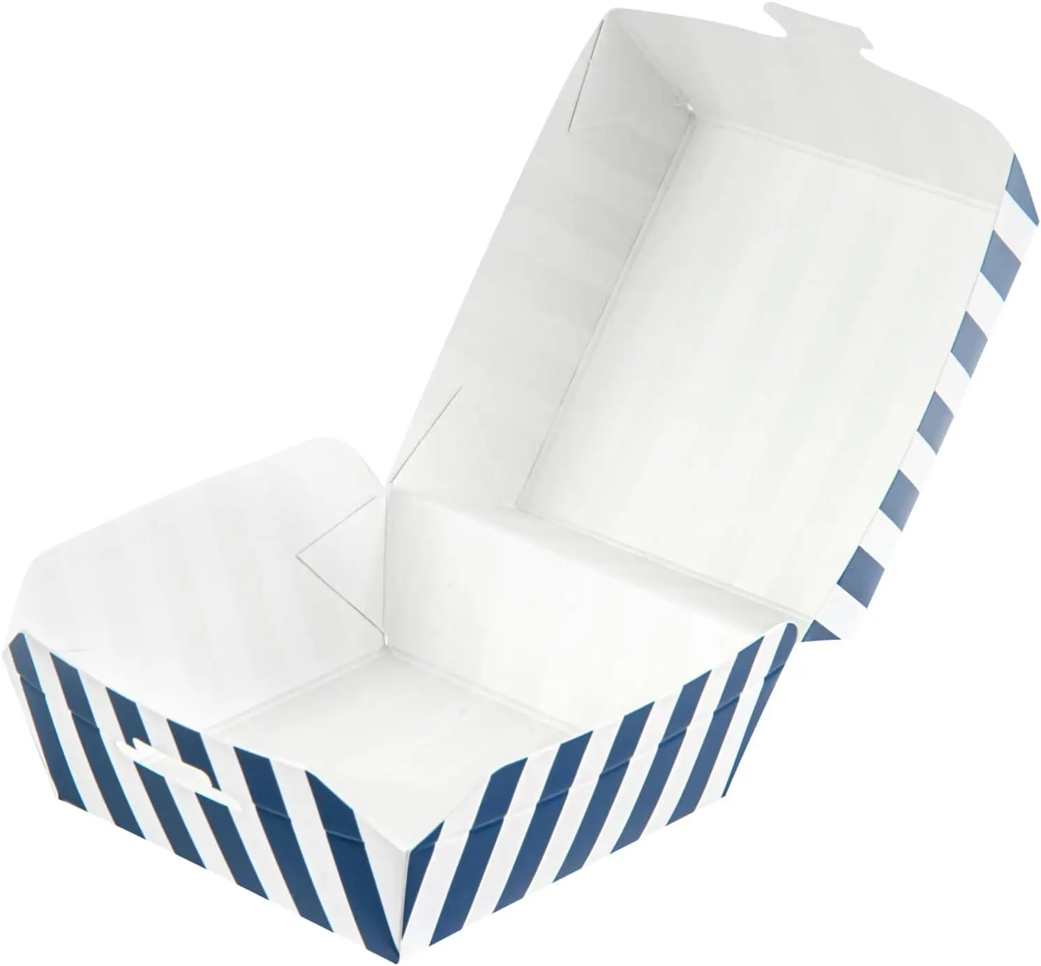Custom Fast Hamburger Takeaway Food Packaging Pillow Shawarma Clamshell Paper Burger Box Packaging