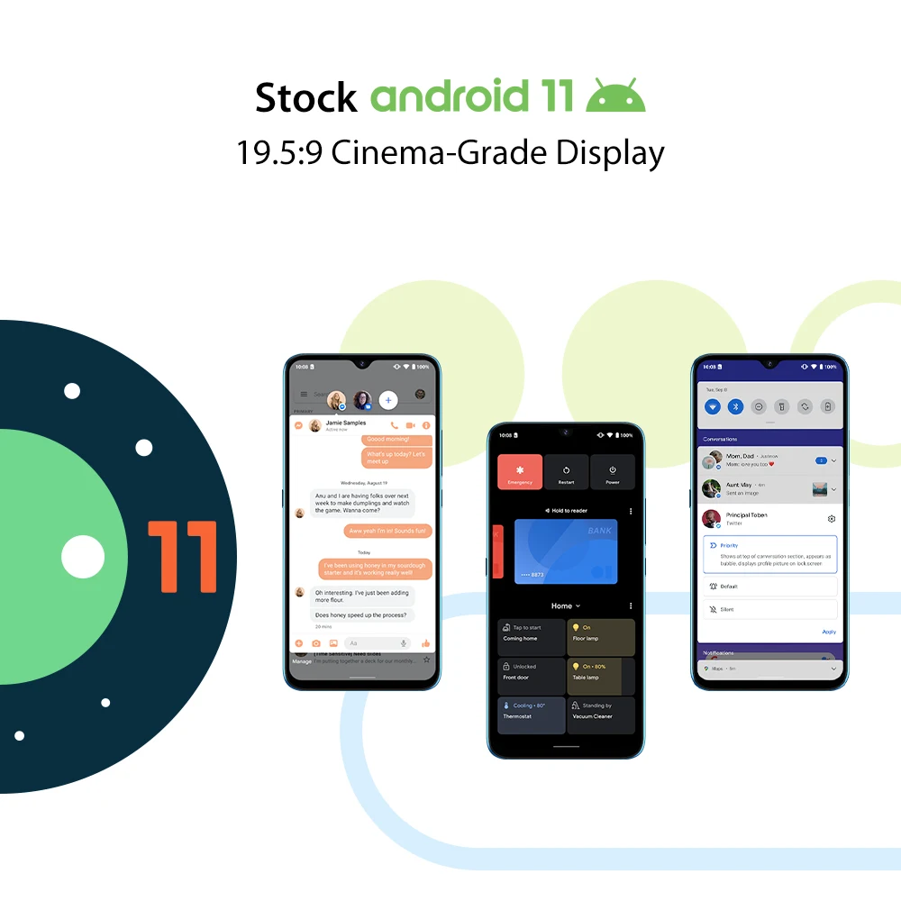 UMIDIGI A9 смартфон на Android, глобальная версия, 6,53 дюймов, разблокировка лица, 3 ГБ ОЗУ 64 Гб ПЗУ, 13 МП, тройная камера, Восьмиядерный, 5150 мАч