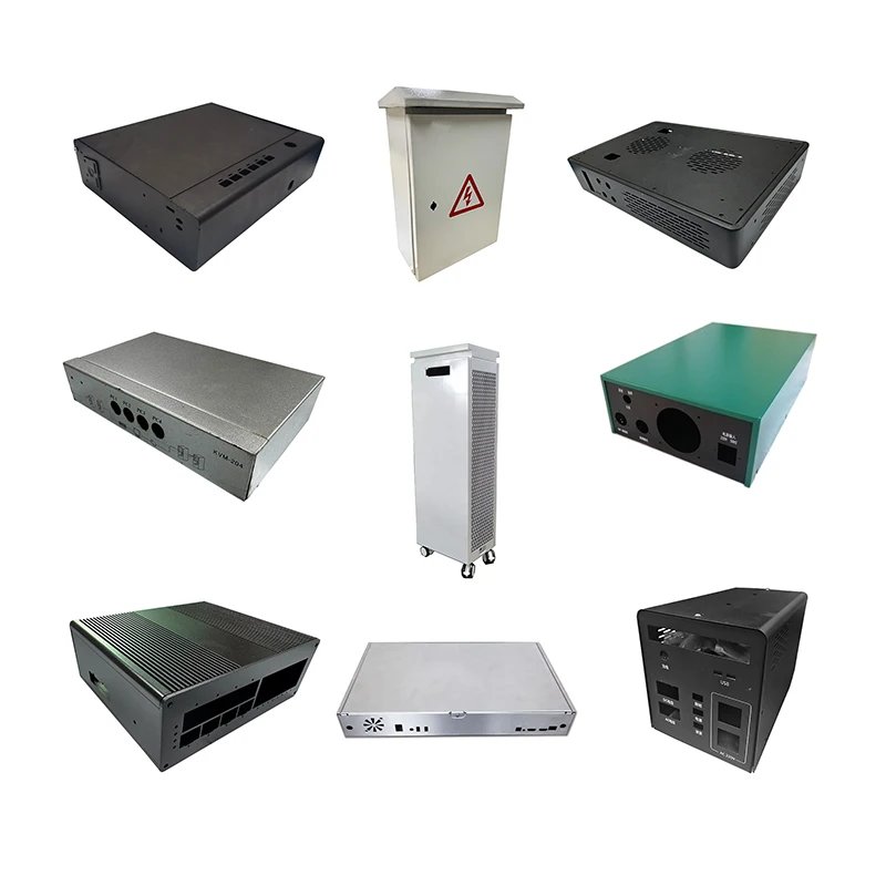 Custom CNC Lathe Service Metal Processing Anodized Aluminum Sheet Metal Case Shell Car Chassis Amplifier Aluminum Enclosure