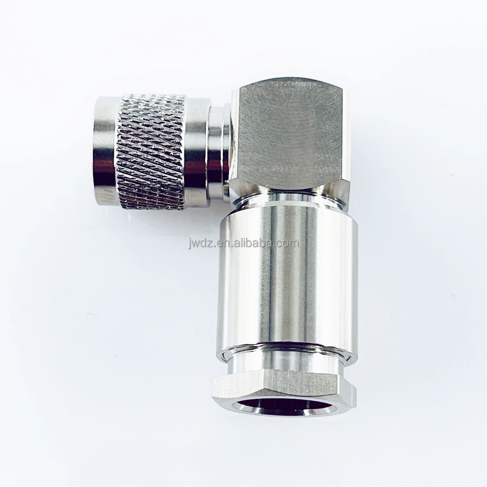 TNC Type Right Angle Male 90 Deg Plug RF Connector For Coaxial Cable LMR 300  CNT300  5D-FB