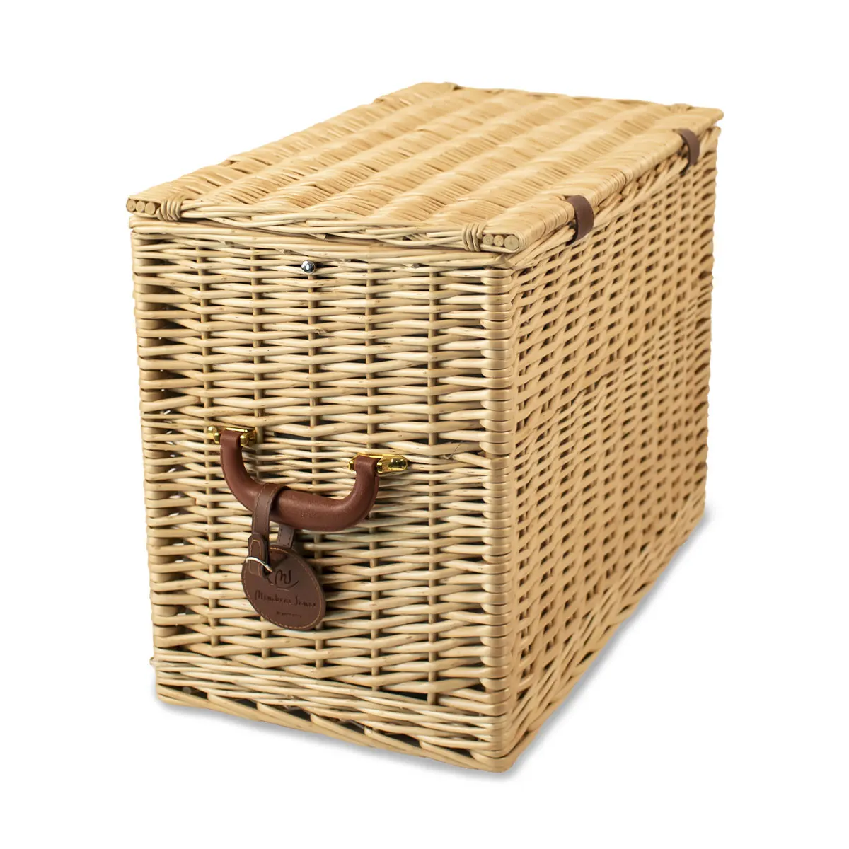 Custom Wicker Handwoven Outdoor Travel Essentials Picnic Set For 4