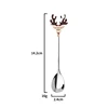silver elk spoon with UV printting(design 2)