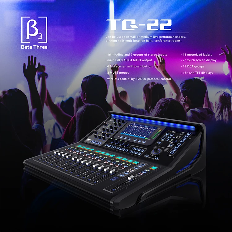 Betathree Sound System Mixer Tq22 Digital Live Sound Console Digital