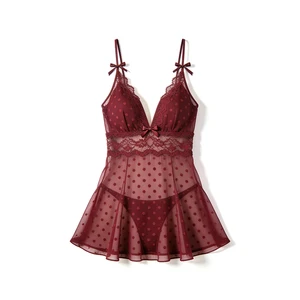 Top Lace Bra with Point Desprit Mesh Adjustable Tie Straps Sexy Underwear Women Lingerie for Lady Trendy Lace Bra Set Wholesale