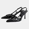 Negro (altura del tacón 8 cm)