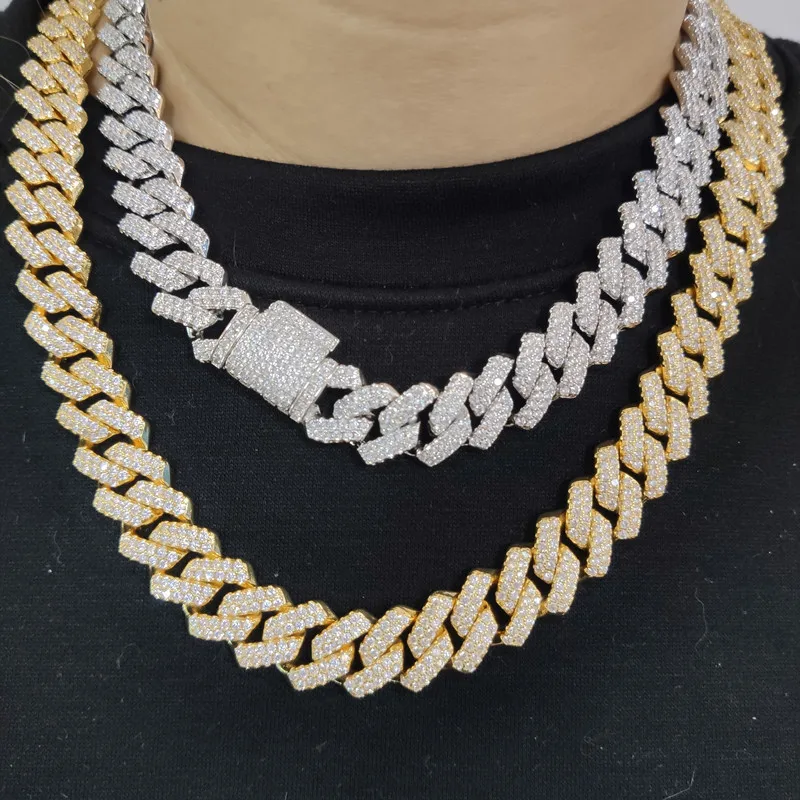 SET Collane Hip Hop: Catena Cubana 24" Con Ciondolo No Limit Records + Catena Spina Di Pesce 20"