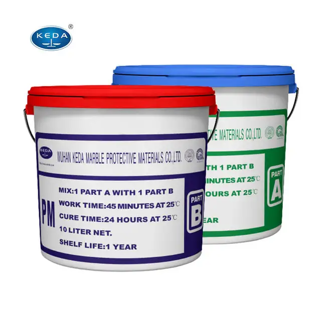 KEDA Quick Drying 1L 10L Super Granite Epoxy Resin Structural Adhesive AB Glue For Ceramics Repair