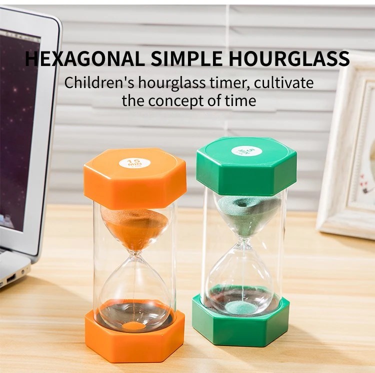 Wholesale Retail Custom color running time Plastic Hourglass Sand Timer