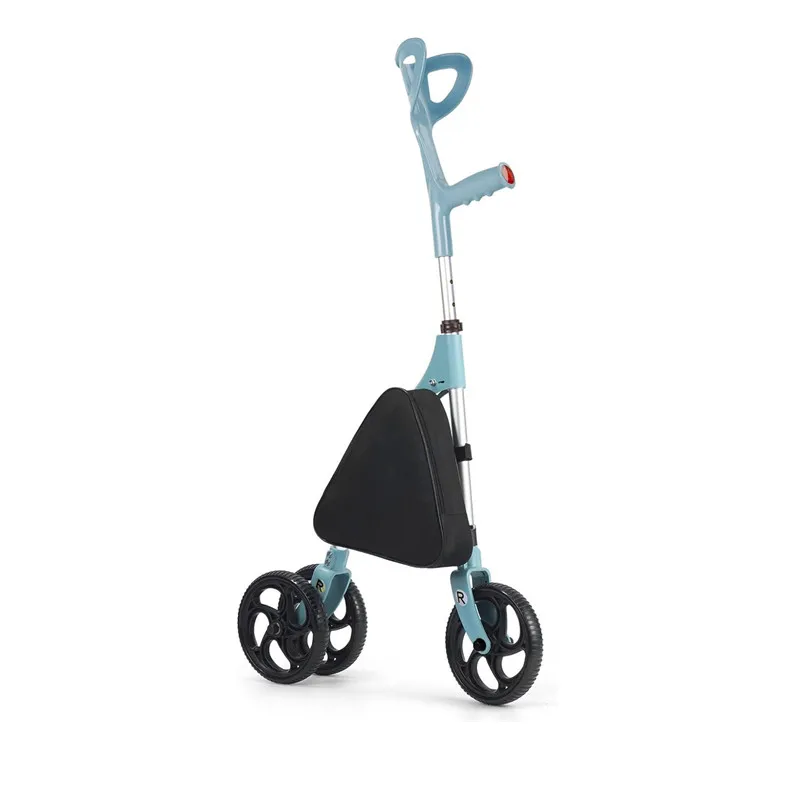 MSMT Narrow Walkers for Small Space Forearm Crutches with 3 Wheel for Adult Folding Rolling Walker for Seniors Handicap Elderly