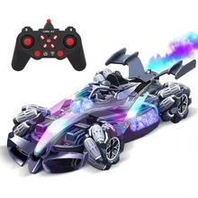 RC Stunt Car Kids Outdoor Electric Remote Control Racing Car Drift Rotating Spray and Music Remote Control Car
