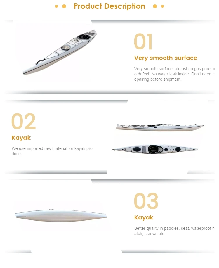 Kayak Light Single Sea Kayak Abs Thermoform Plastic Kayak For Racing