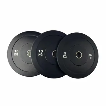 Factory wholesale Rubber 5kg 10kg 15kg 20kg 25kg Competition bumper weight plate for Strength Training