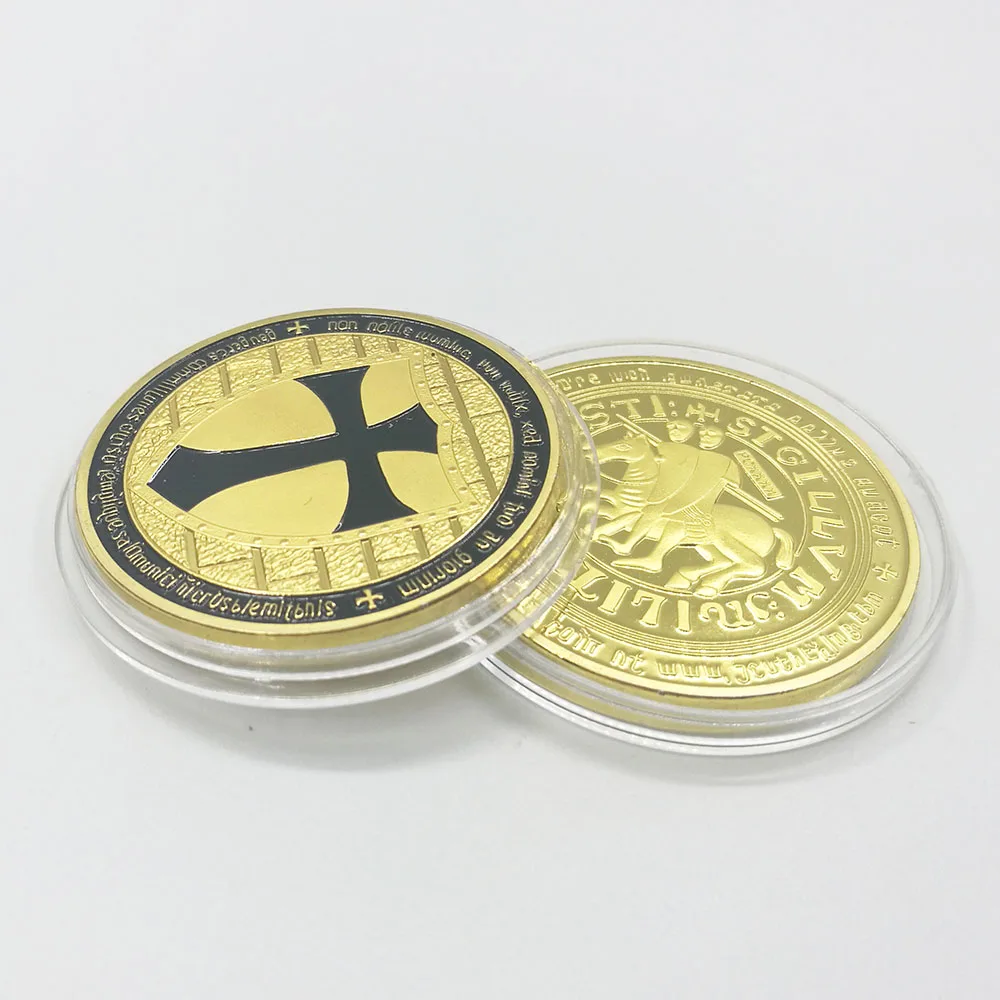 Custom Souvenir Commemorative Knights Templar Cross Coin