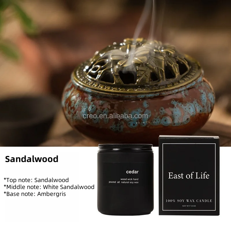 product custom handmade smokeless soy wax scented candle with glass container for weddings holiday souvenirs bars thanksgiving  diwali-7