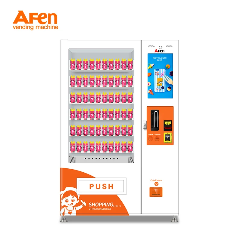Торговый автомат AFEN популярный торговый с ЖК-экраном и ID-сканером