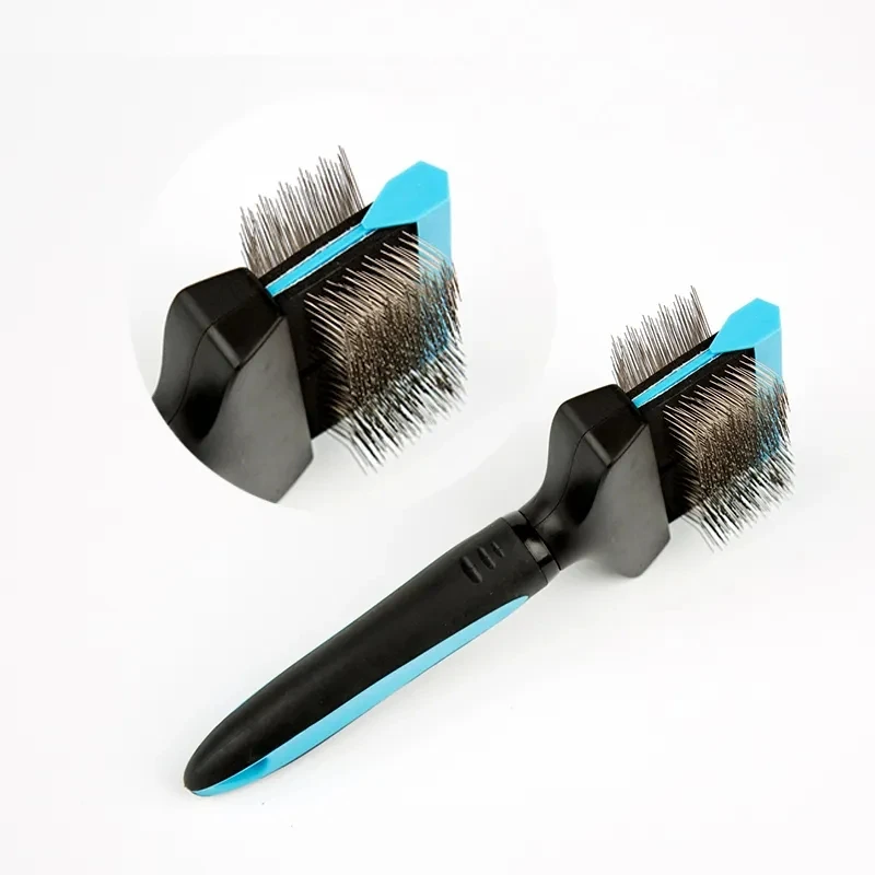 New Design Pet Grooming Tool Long Stainless Steel Pin Dog Brush Cat