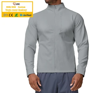 Custom Men's 100% Polyester Jacket Running Sport Tracksuit Collar Coat Causal Outdoor Sports Jacket