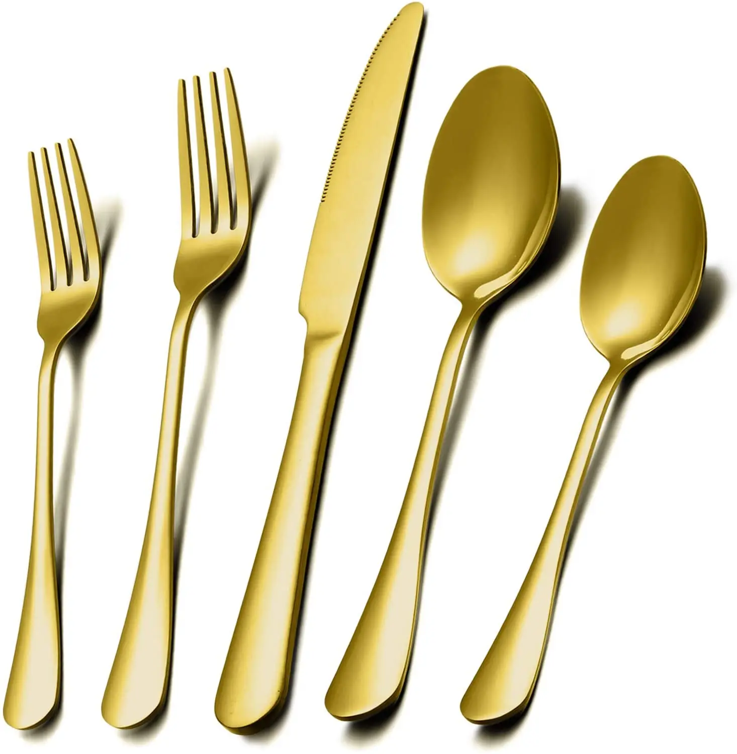 Wedding Cutlery Set Wholesale Gold Flatware Classic 4 Pieces Gold ...