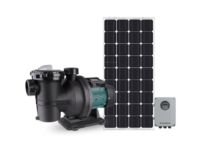 product grandfar sfcp 16hp 1200w high pressure multistage portable solar water pump for swimming pools  outdoor use-3