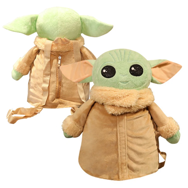 Hot Selling Stuffed Animal Doll Master Yoda backpack Kids Plush Bags Soft Plush Stuffed toys Kids Birthday Gift
