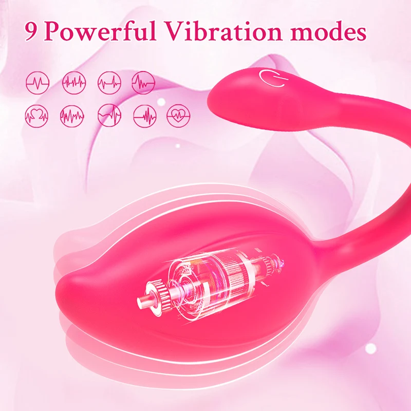 Wearable 9 Frequency Cell Phone App Remote Control Female Vibrator Jumping Egg Wireless G-spot Vibrator