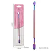 Double-headed dead skin steel push-color titanium