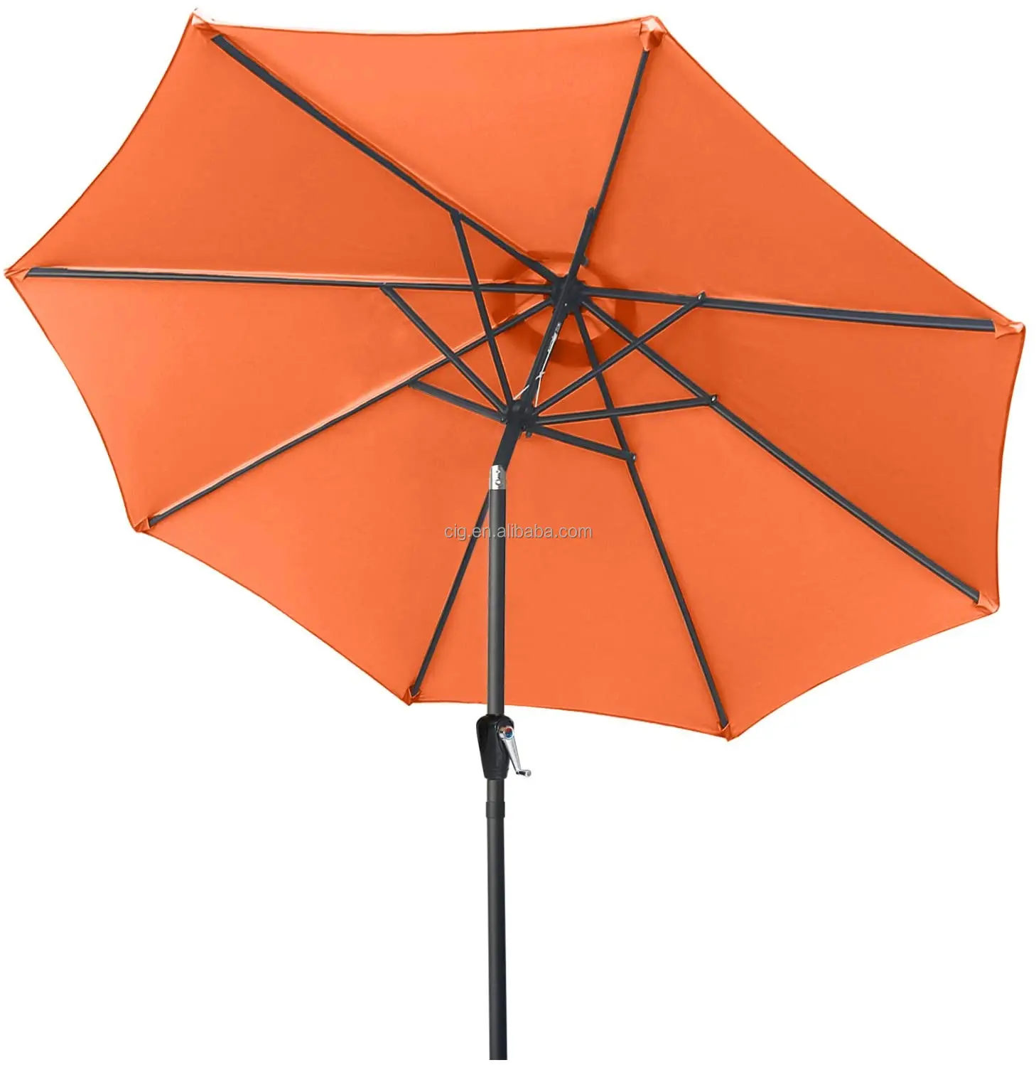 Waterproof Outdoor Garden Patio Umbrella With Push Button Tilt And Crank,Market Umbrella