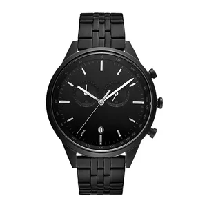 Custom Logo Stainless Steel Business & Fashion Mens Wristwatch with Ronda Movement Water Resistant 5BAR