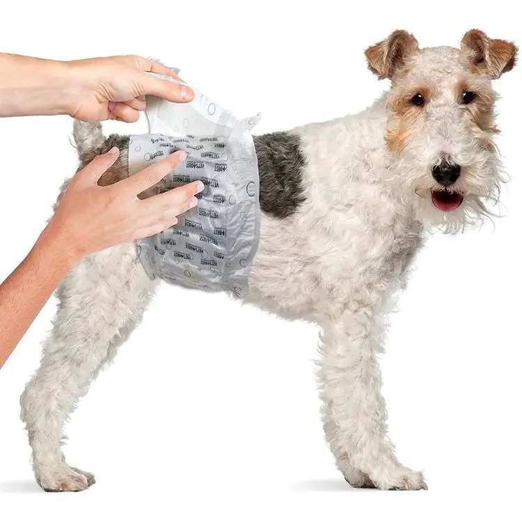 Reusable Absorbent Wrap Diapers for Male Dogs