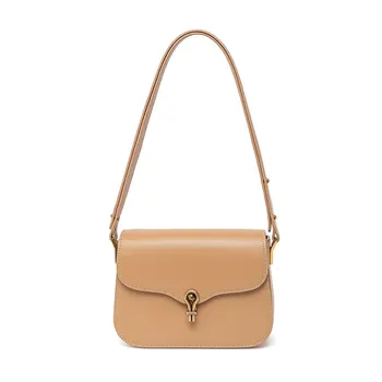 Cats-eye Fashion Retro square Cowhide Leather Shoulder Handbags Vintage Envelope Commute Party Genuine Leather Bag