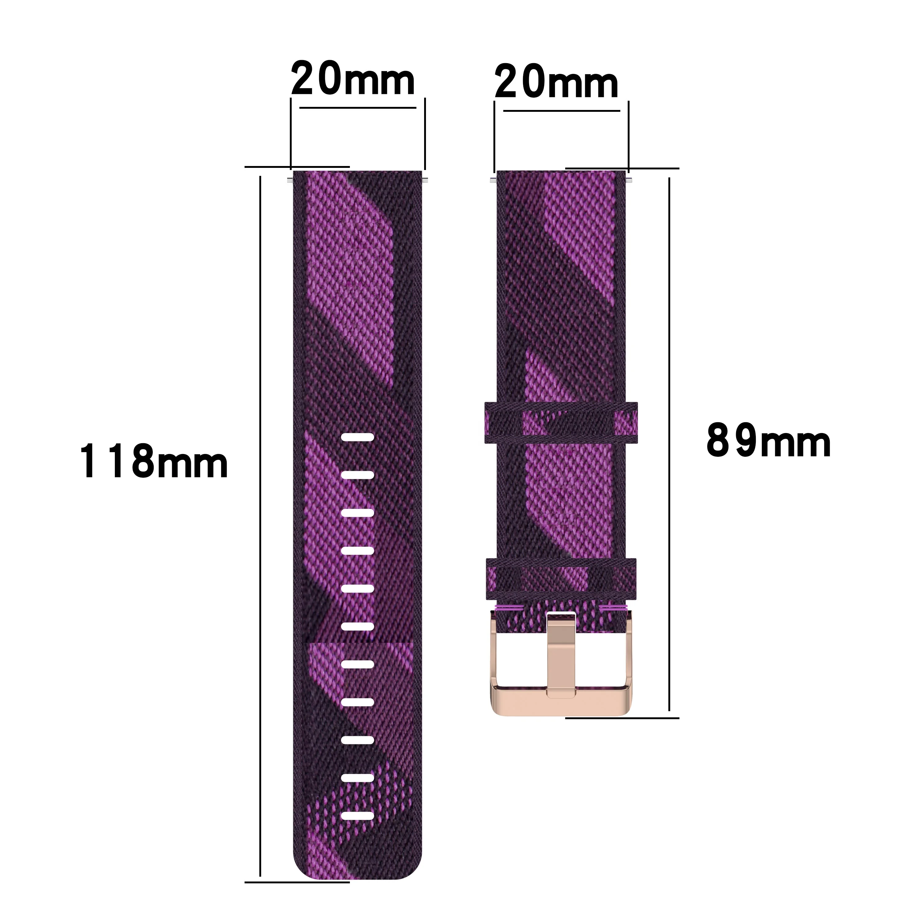 Tyogeephy Nylon-Armband Für Garmin Forerunner 255 – 22 Mm, Verstellbar, Mehrere Farben