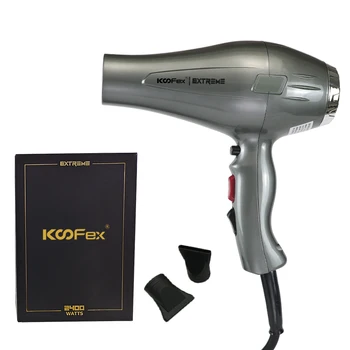 KooFex Professional Salon 2400-2600 Watt High Speed Strong Wind Hair Blower Quick Fast Dry Hair Dryer Includes Styling Nozzles