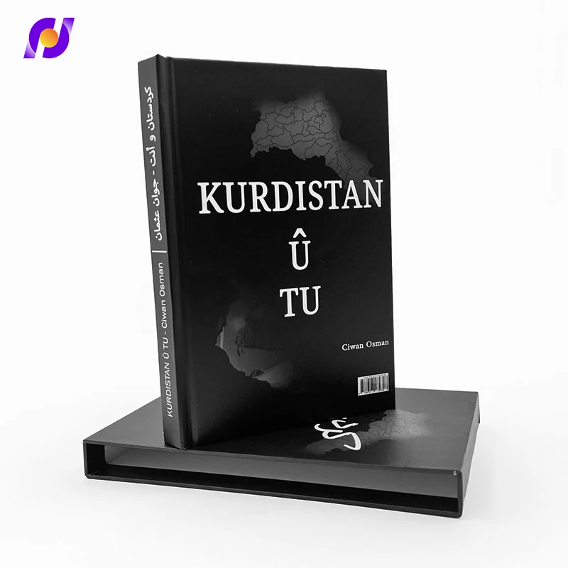 Factory Professional Customized Printing  Kurdis Hardcover Books with Slipcase manufacture