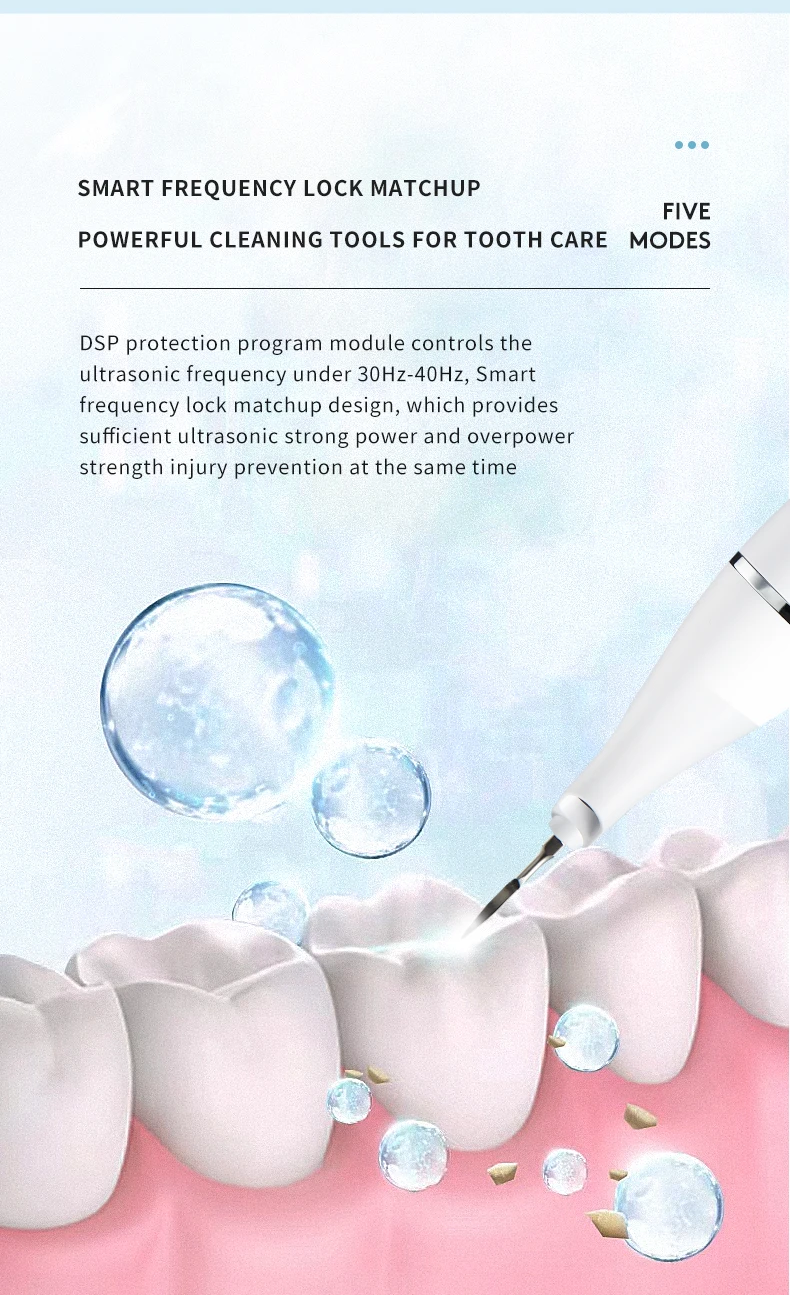 Electric Ultrasonic White Tooth Cleaners Dental Scaler Dental Calculus